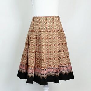 Anthropologie Tapemeasure Pleated Silk Skirt 6